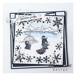 Fustella metallica Marianne Design Creatables Snowflakes border