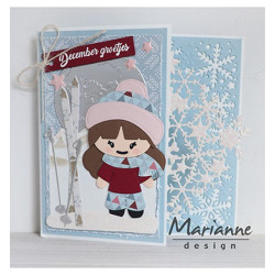 Fustella metallica Marianne Design Creatables Snowflakes corner