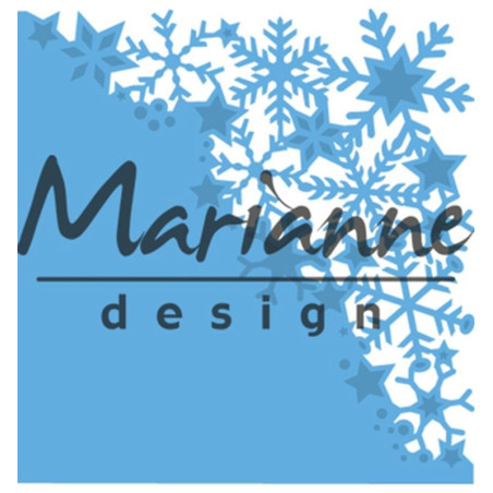 Fustella metallica Marianne Design Creatables Snowflakes corner