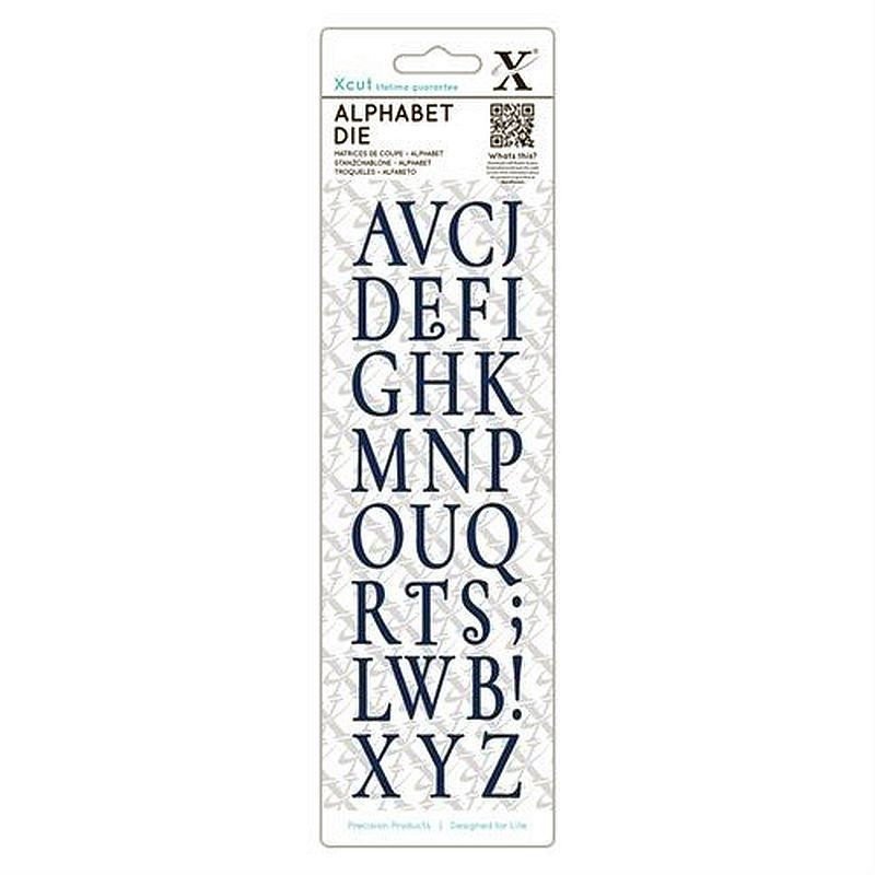 Fustella metallica Xcut Alphabet Vintage