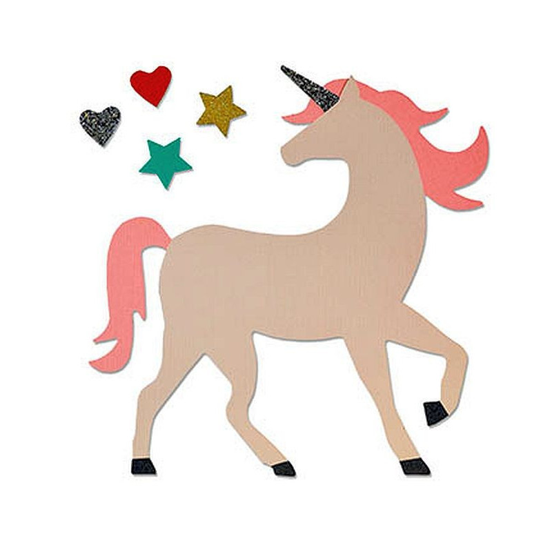 Fustella Sizzix Bigz Unicorn by Samantha Barnett