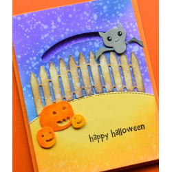 Fustella metallica Memory Box Curved Picket Fence
