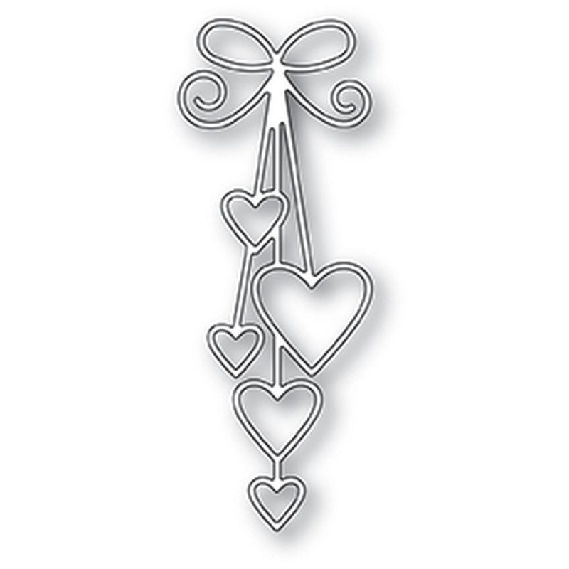 Fustella metallica Memory Box Ribbon Hearts