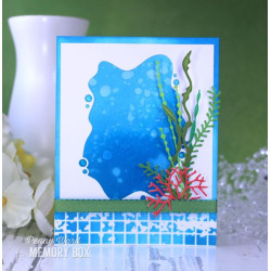 Fustella metallica Memory Box Small Brain Coral