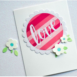 Fustella metallica PoppyStamps Love Stitch Circle