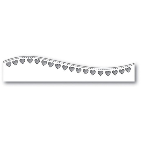 Fustella metallica PoppyStamps Stitched Heart Curve
