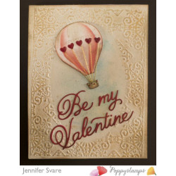 Fustella metallica PoppyStamps Stitched Heart Curve