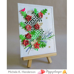 Fustella metallica PoppyStamps Stitched Maple Trio