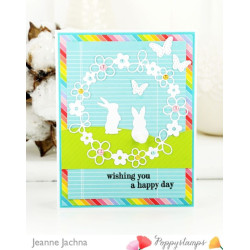 Fustella metallica PoppyStamps Little Rabbits