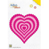 Fustella metallica Nellie's Choice Wavy heart