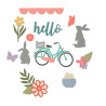 Fustella Sizzix Thinlits Spring Time
