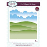 Fustella metallica Creative Expressions Stitched Hills and Clouds
