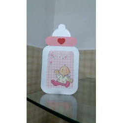 Fustella A4 Biglietto Biberon e Cuore