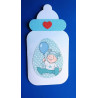 Fustella A4 Biglietto Biberon e Cuore
