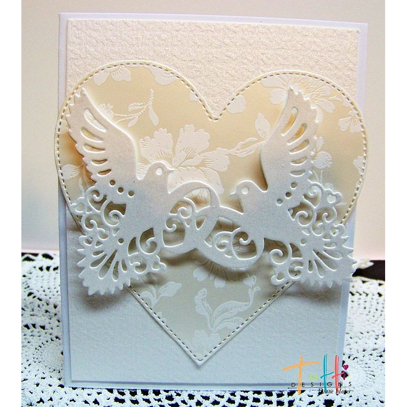 Fustella metallica Tutti Designs Doves and Rings