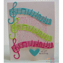 Fustella metallica Tutti Designs Musical Stave