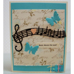 Fustella metallica Tutti Designs Musical Stave
