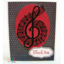 Fustella metallica Tutti Designs Treble Clef