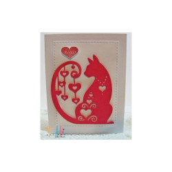 Fustella metallica Tutti Designs Fancy Hearted Cat