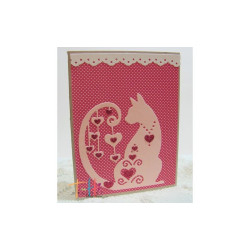 Fustella metallica Tutti Designs Fancy Hearted Cat