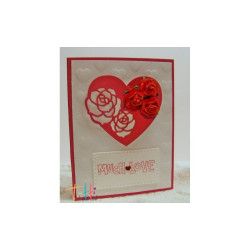 Fustella metallica Tutti Designs Two Rose Heart