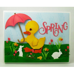 Fustella metallica Spring Scene Edger