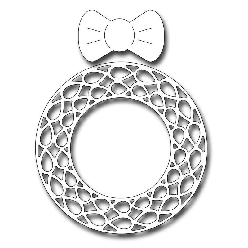 Fustella metallica Modern Wreath