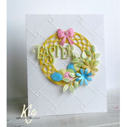 Fustella metallica Modern Wreath