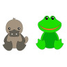 Fustella metallica Nellie's Choice Duck & Frog