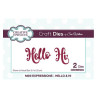 Fustella metallica Creative Expressions Hello & Hi