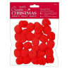 Pom Poms 30 pezzi Red