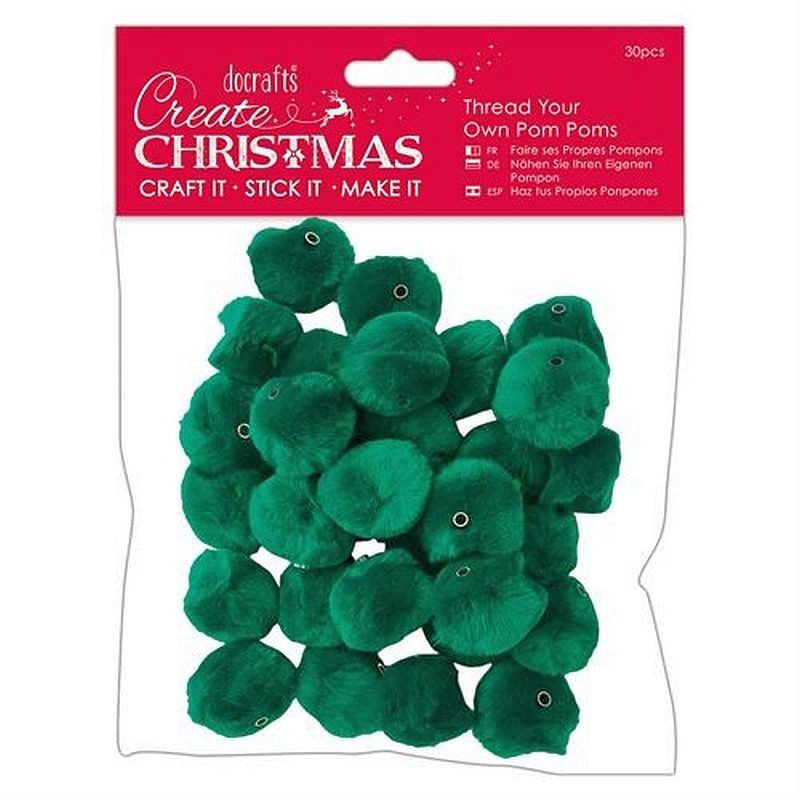 Pom Poms 30 pezzi Green