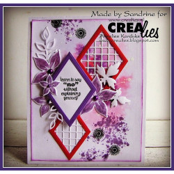 Fustella timbro Crealies Flower A large 05