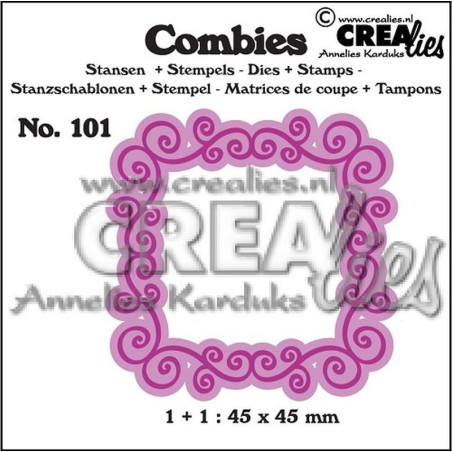 Fustella timbro Crealies Frame A 101