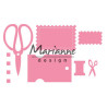 Fustella metallica Marianne Design Collectables Eline's craft dates
