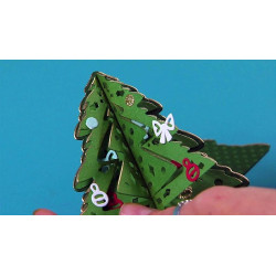 Fustella Sizzix Thinlits Christmas Tree Flip & Fold by Katelyn Lizardi