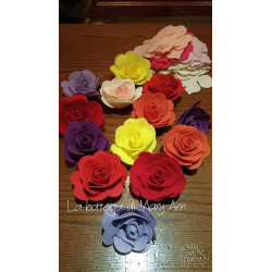 Fustella XL Rose due misure con foglia