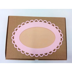 Fustella A4 Cornice Ovale Scallop