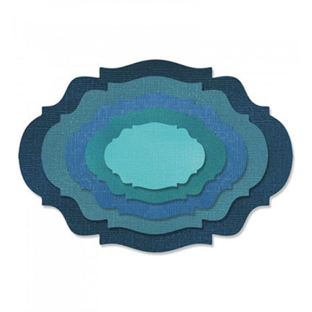 Fustella Sizzix Thinlits Stacked Baroque