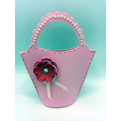 Fustella A4 Borsa con Fiori 3-D