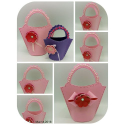 Fustella A4 Borsa con Fiori 3-D