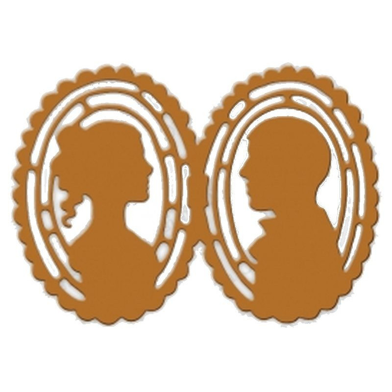 Fustella metallica Cameo Lovers