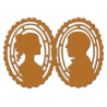Fustella metallica Cameo Lovers
