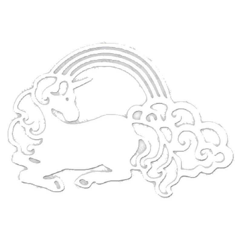 Fustella metallica Rainbow Unicorn