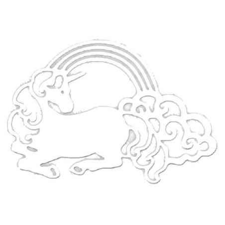 Fustella metallica Rainbow Unicorn