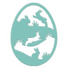 Fustella metallica Bunny Egg