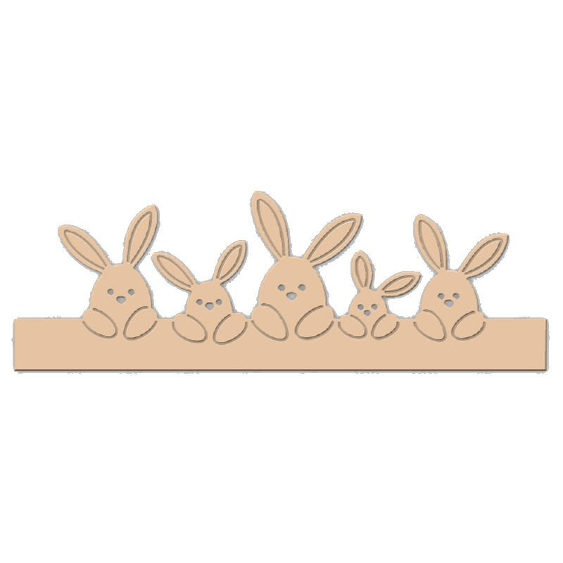 Fustella metallica Bunny Border