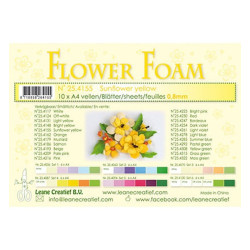 Fommy Leane Creatief per fiori 0,8 mm in fogli A4 10 pezzi colore Giallo girasole