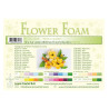 Fommy Leane Creatief per fiori 0,8 mm in fogli A4 10 pezzi colore Verde Giallo
