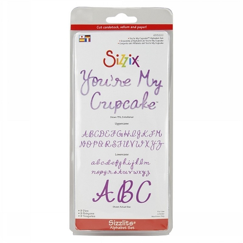 Fustella Sizzix Alfabeto Sizzlits Fruit Smoothie